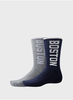 اشتري 2 Pack Boston Crew Socks في السعودية