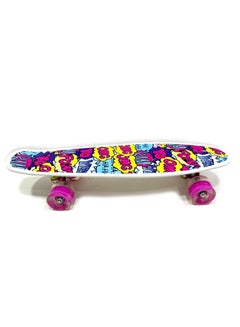 Buy skateboard for beginners kids and adult - multicolor in Saudi Arabia