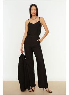 Buy Black Wide Leg Woven Trousers TWOAW21PL0332 in Egypt