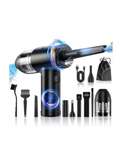 Buy Compressed Air Duster, Electric Air Duster and Vacuum 2 in 1, 3-Gear to 91000RPM, 7600mAh Cordless Duster Replaces Air Cans /Pump for Computer Keyboard Camera Car Home Cleaning in UAE
