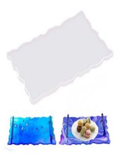 اشتري Silicone Tray Mold Large Size Irregular Epoxy Resin Casting Mold Coasters Artist Mold Kit for Art Supplies Home Office Decor Craft في السعودية