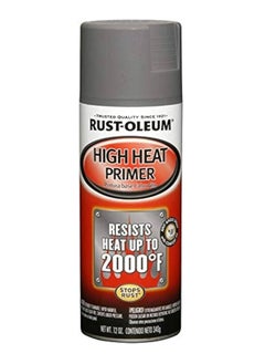 Buy Spray Paint Primer High Heat Gray 12oz in UAE