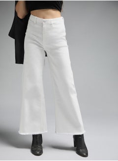 Buy Women Straight Fit High-Rise Clean Look Stretchable Jeans in UAE