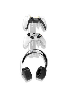 Buy Universal Wall-mounted 3 Tier Controller Holder with Headset Stand Holder for Xbox ONE Switch PS4 PS5 PC, Controller Stand Bracket Gaming Accessories in Saudi Arabia