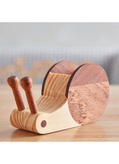 Buy Snail Wooden Pen Stand 13 x 7.8 x 4.8 cm in Saudi Arabia