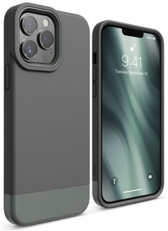 اشتري Glide for iPhone 13 Pro MAX Case Cover - Dark Grey Light Green في الامارات