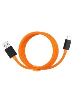 Buy 1 Pack Of OnePlus 30 Watt Warp Charging USB Cable Orange in UAE