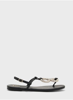 Buy Cross-Over Flat Slingback Sandal in UAE