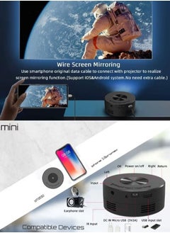 اشتري LED Mini Projector Support Mirroring في الامارات