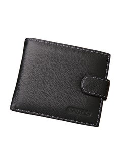 Buy Mens Wallet Large Capacity Genuine Leather RFID Blocking Bifold Wallets Leather Wallet for Men with ID Window and Card Slots Black in Saudi Arabia