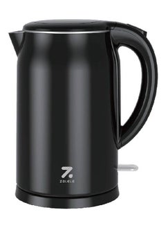 اشتري SH1701B 1.7L Electric Kettle With Double Walled Glass Lid 1800W Keep-Warm Function and Cold Touch Handle Black في الامارات