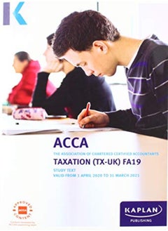 Buy TAXATION (TX-UK) (FA19) - STUDY TEXT in UAE