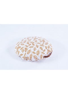 Buy Louis Round Floor Cushion 60cm Dia Yellow in UAE