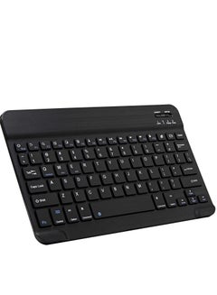 Buy Bluetooth Wireless Keyboard Mini Portable Rechargeable Multi-Device Ultra Slim Compatible Tablets Phones PC MacBook IPad 7.9 9.7 10.2 10.5 10.9 11 12.9 Inchs Black in UAE