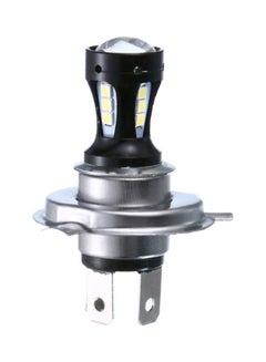 Buy Motorcycle H4 3030 LED Hi-Lo Beam Headlight Head Light Lamp Bulb 6500K 12-24v in UAE