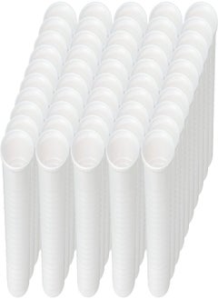 Buy Queen plastic water cups, white, 50 pieces - 210 ml in Egypt