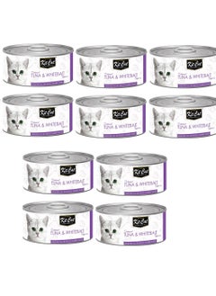 اشتري 10Pc Deboned Tuna And Whitebait Toppers Cat Wet Food 80g في الامارات