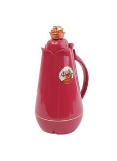 Buy Home View thermos, insulated, heat-preserving for tea and coffee, different distinctive colors, 1 liter - Abu Wardeh, red color in Saudi Arabia