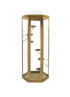 Buy Kai Lantern, Gold & Clear - 24.1x64 cm in UAE