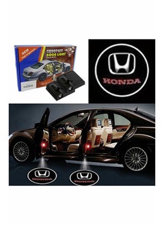 Buy 2-Piece LED Car Door Honda Logo Projector Shadow Light Set in Saudi Arabia