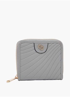 Buy Women Textured Zip-Around Wallet in Saudi Arabia