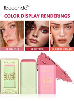 Buy Blush,Fast Base Stick Blush, Daily Blush 1#shy pink in Saudi Arabia