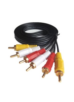 Buy 3RCA to 3RCA Cable Audio Video AV Extension Male to Male in Saudi Arabia