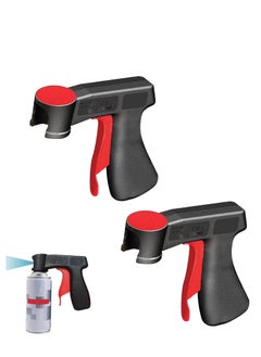 اشتري Spray Can Trigger Grip Handle, 2 Pcs Spray Can Aerosol Trigger Gun Grip, Instantly Converts Spray Cans into Airbrush, Universal Spray Gun Tool Holder for Paint Sprays Adaptor في السعودية