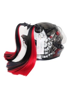 اشتري Helmet Braids, Helmet Trim Accessories Matte Helmet Hair Trim for Motorcycle Bicycle Skis 2 Pieces في السعودية