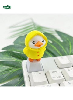 Buy 1pc Yellow 3d Ducky Resin Keycap With Micro Landscape Design For Cross-Axis Mechanical Keyboard in UAE