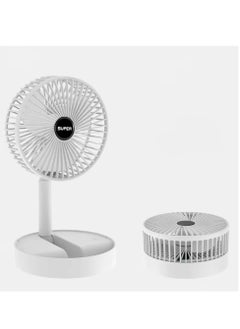 اشتري Rechargeable Mini Table Fan 180 Degree Adjustable and Low Noise في الامارات