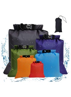 Buy Waterproof Dry Sacks, Lightweight Outdoor Dry Bags Ultimate Dry Bags for Rafting Boating Camping, Suitable for Camping, Climbing, Rafting, Convenient to Store Personal Belongings, 6 Pack in Saudi Arabia