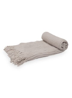 اشتري Edison Throw, Light Grey - 127x152 cm في الامارات