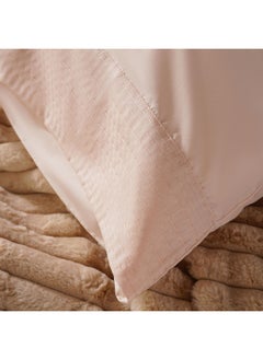 Buy Elegance 3-Piece Duvet Cover Set 160X200Cm - Peach in UAE