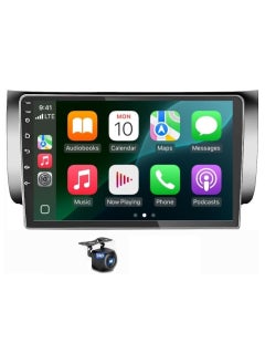 اشتري Android Car Stereo for Nissan Sentra Tiida 2012-2019 6GB RAM 128GB ROM Support SIM Card, Carplay, Mirror Link Wi-Fi BT, Radio GPS Navigation, 10 Inch IPS Touch Screen with AHD Camera Included في الامارات