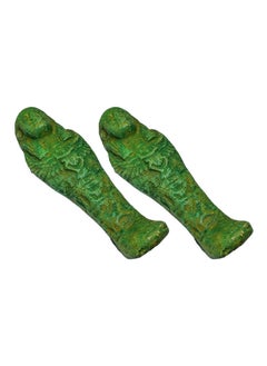 اشتري 2 Pcs Egyptian Egypt Rare Mummy 2.3 Ushabti Pharaoh Figure Statue Collectable Ancient Mythology Decor Souvenir Handmade Antique Hieroglyphics Shabti Shawabti Replica Scarab Decorative Decoration في مصر