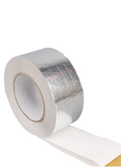 Buy Glass Aluminum Foil Tape, Glass Fiber Cloth Aluminum Tape Silver, Reinforced Self-Adhesive Heat Reflective Tape, Heat Jacketing Insulation Resistant High Temperature HVAC Tape (2.36inch x 82ft) in Saudi Arabia