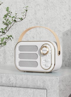 اشتري Retro radio bluetooth speaker portable gift mobile phone subwoofer nostalgic usb mini audio في السعودية