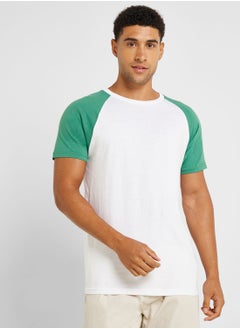 Buy Mens Crew Neck T-shirt With Contrast in UAE