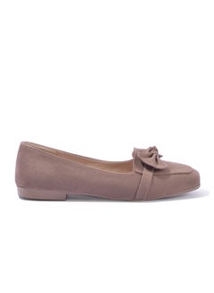 اشتري Ballerina Flat Suede With Bow BN-504 - Coffee في مصر