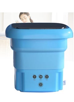 Buy Portable Washing Machine Foldable, Mini Small Washer, with 3 Modes Cleaning, With Drain Basket, Suitable for Home, Business, Travel, College Room, RV, Apartment in UAE