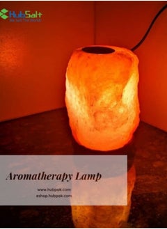 Buy Organic Secrets Himalayan Pink Salt Aromatherapy Natural Lamp in UAE