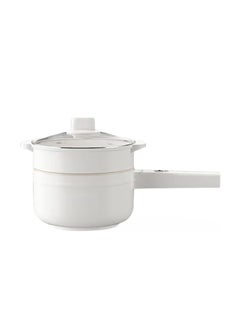 Buy 1.8L Electric Hot Pot with Steamer and Temperature Control - Non-Stick Electric Cooker,(1.8 L) in UAE