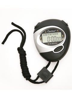 Buy A-023 Stopwatch Handheld Electronic Digital LCD With Date Time And Alarm, Black/Silver in Egypt