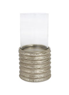 اشتري Hayden Candle Holder, Gold & Clear - 15x23 cm في الامارات