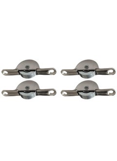 اشتري Pack Of 4 Steel Wheel 3/4 Inch Flat305 Made In Taiwan Pulley Sliding Gate Wheel Rigid Caster Heavy Duty Wheel في الامارات