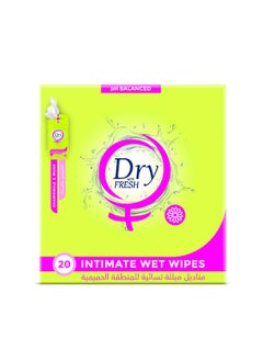 Buy Intimate Feminine Wipes Chamomile & Musk 20 wipe in Egypt