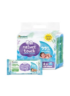 اشتري Nature Touch Water Wipes 4x 52 Count (208 Wipes) في الامارات