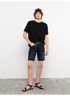 Buy Standard Fit Men's Jean Shorts in Egypt