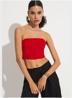 Buy Strapless Crop Top in UAE